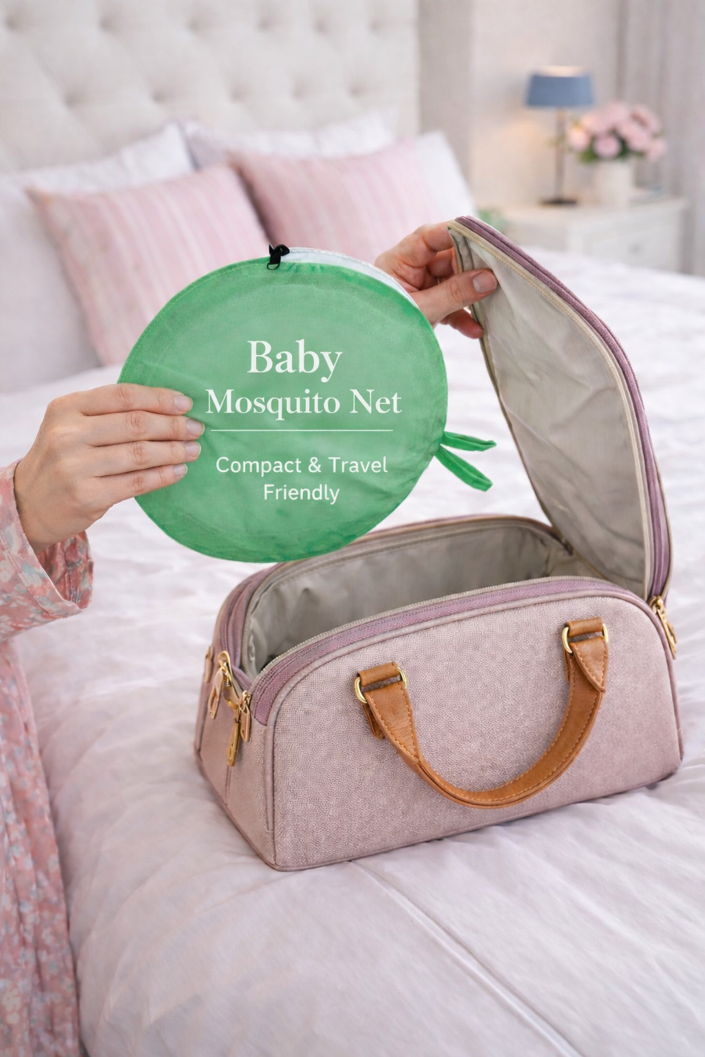 Baby Mosquito Net Tent | Portable Pop-Up Net for 0–3 Years | Blue